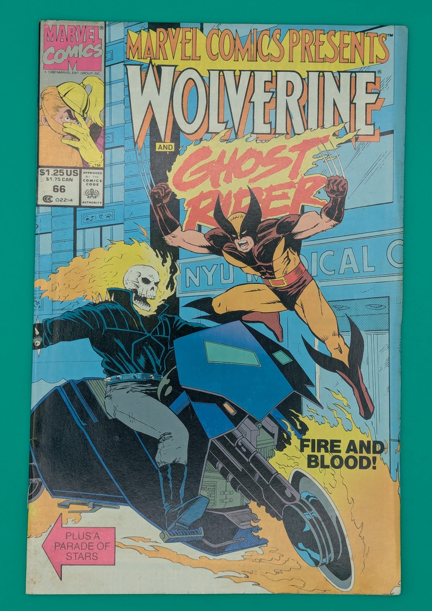 Marvel Comics Presents Wolverine and Ghost Rider: Fire and Blood! #66 (1991) - Marvel Comic Collectibles:Comic Books & Memorabilia:Comics:Comics & Graphic Novels JJJambers Jamboree