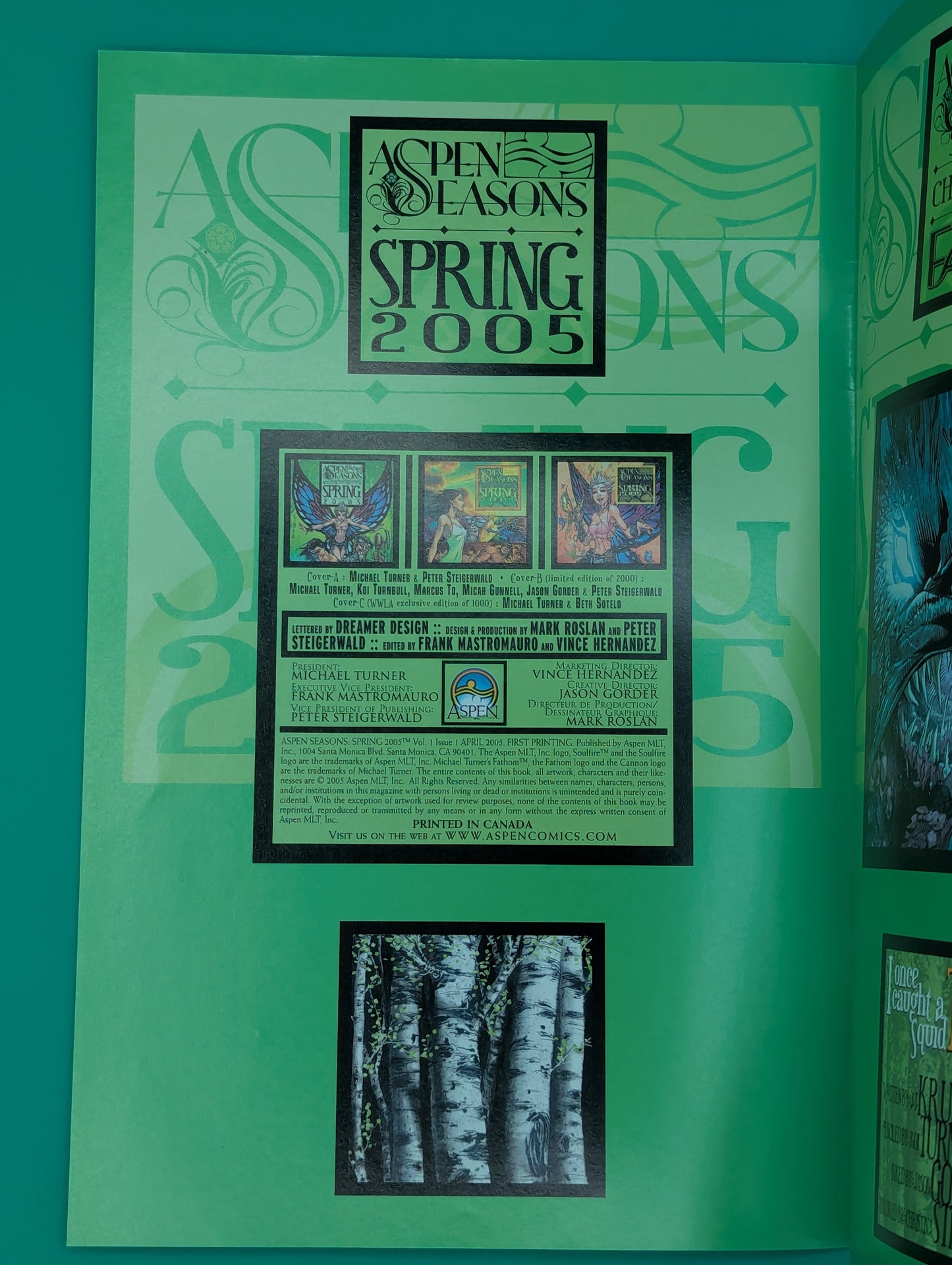 Aspen Seasons: Spring (2005) - Aspen MLT Comic Collectibles:Comic Books & Memorabilia:Comics:Comics & Graphic Novels JJJambers Jamboree