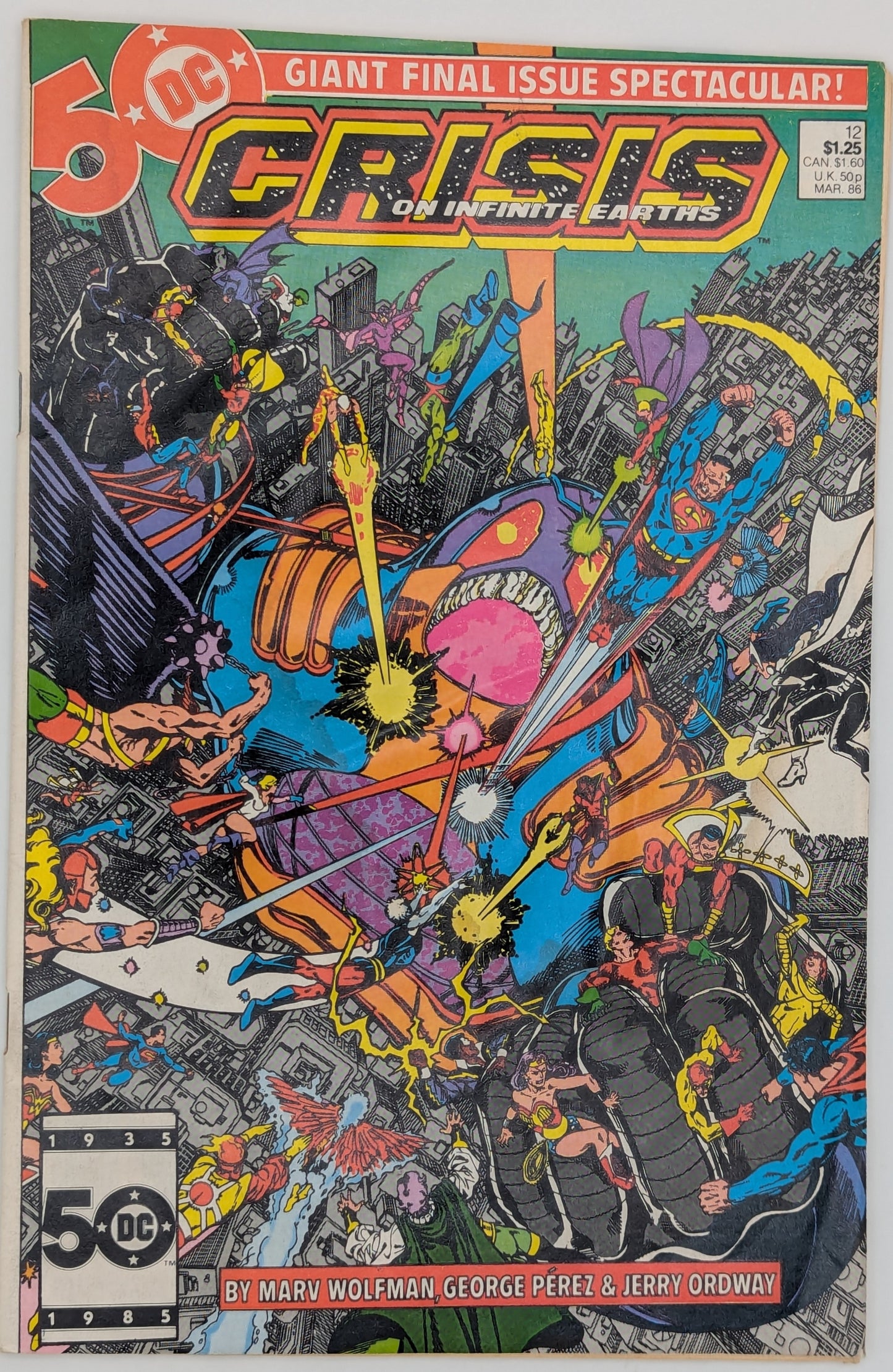 Crisis on Infinite Earths #12 (1986) - DC Comic - Fine+ Collectibles:Comic Books & Memorabilia:Comics:Comics & Graphic Novels JJJambers Jamboree