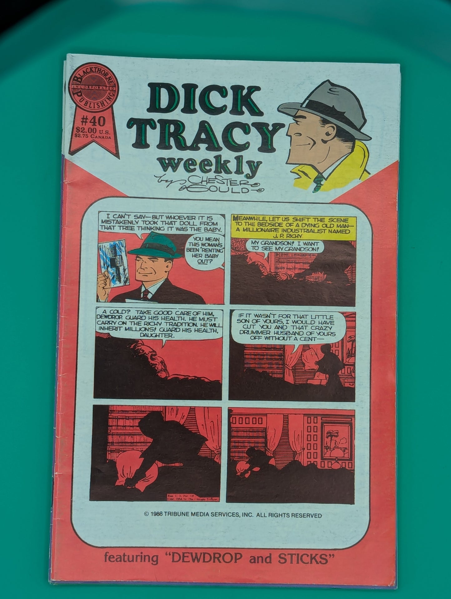 Dick Tracy Weekly #40 - Blackthorne Publishing Comic Collectibles:Comic Books & Memorabilia:Comics:Comics & Graphic Novels JJJambers Vintage Vault