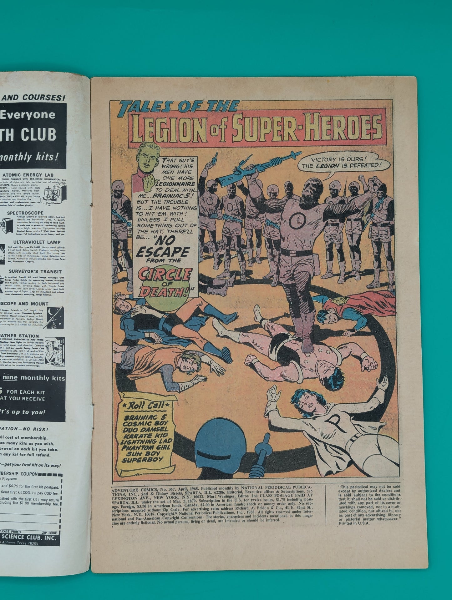 Adventure Comics #367 (1968) - DC Comic - FN Collectibles:Comic Books & Memorabilia:Comics:Comics & Graphic Novels JJJambers Jamboree