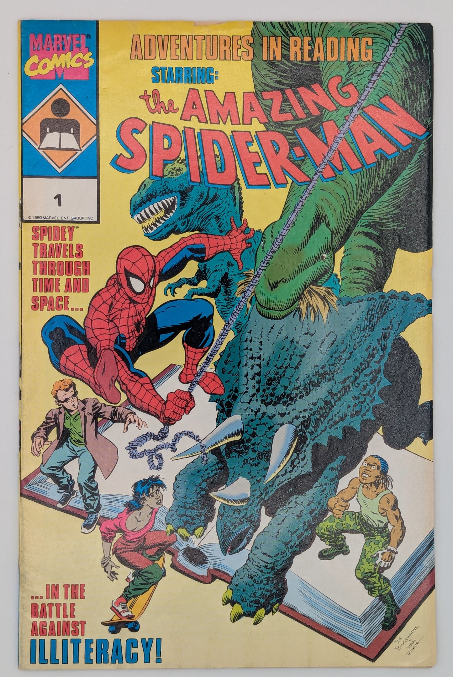 Adventures in Reading Starring The Amazing Spider-Man #1 (1990) - Marvel Comic - VF minus Collectibles:Comic Books & Memorabilia:Comics:Comics & Graphic Novels JJJambers Jamboree