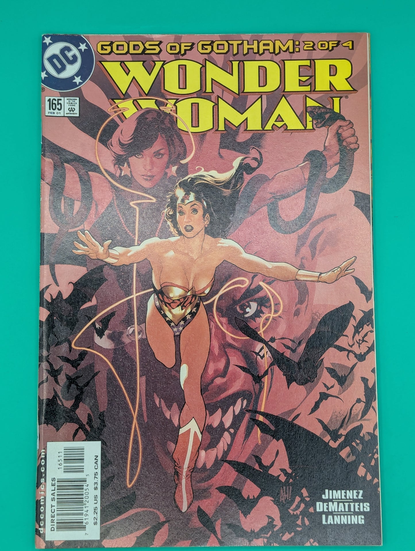 Wonder Woman #165: Gods of Gotham, Part 2 (2001) - DC Comic Collectibles:Comic Books & Memorabilia:Comics:Comics & Graphic Novels JJJambers Jamboree