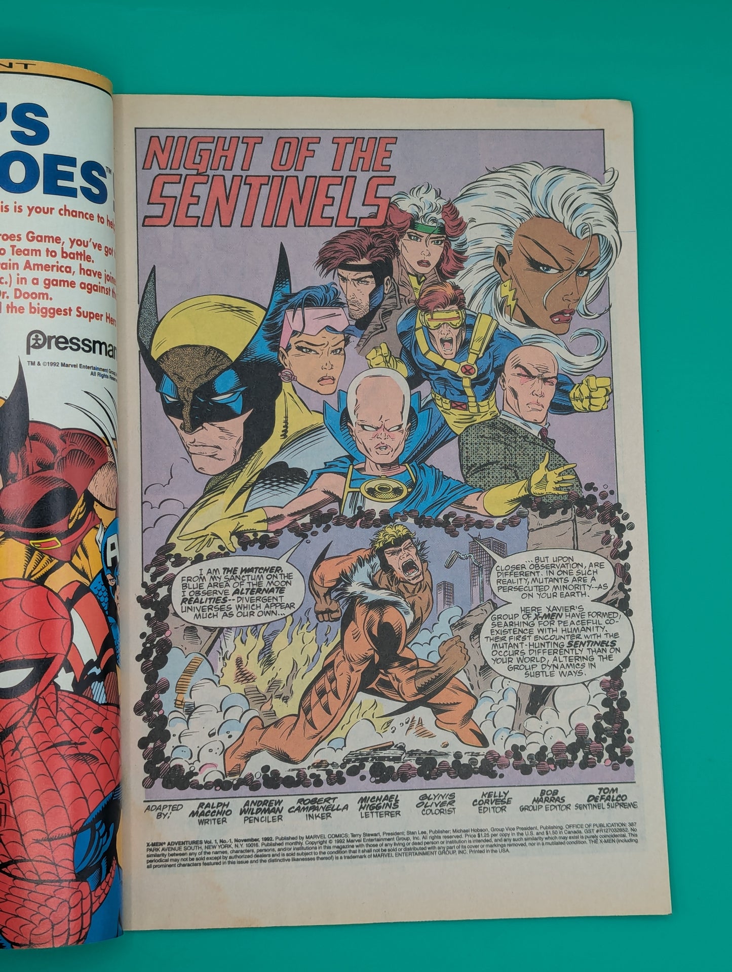 X-Men Adventures #1 (1992) - Marvel Comic Collectibles:Comic Books & Memorabilia:Comics:Comics & Graphic Novels JJJambers Jamboree