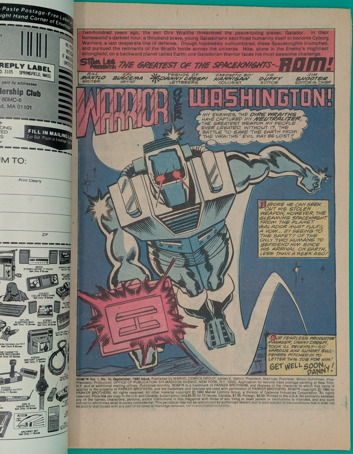 ROM #10 (1980) - Marvel Comic - VF Collectibles:Comic Books & Memorabilia:Comics:Comics & Graphic Novels JJJambers Jamboree