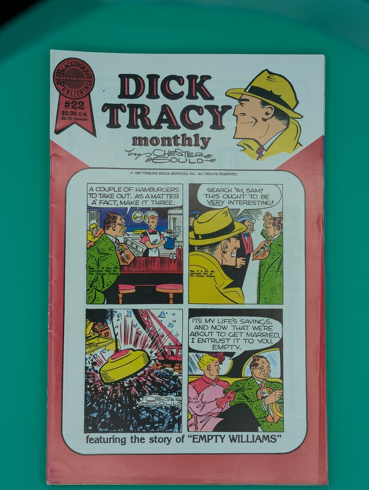 Dick Tracy Monthly #22 - Blackthorne Publishing Comic Collectibles:Comic Books & Memorabilia:Comics:Comics & Graphic Novels JJJambers Vintage Vault
