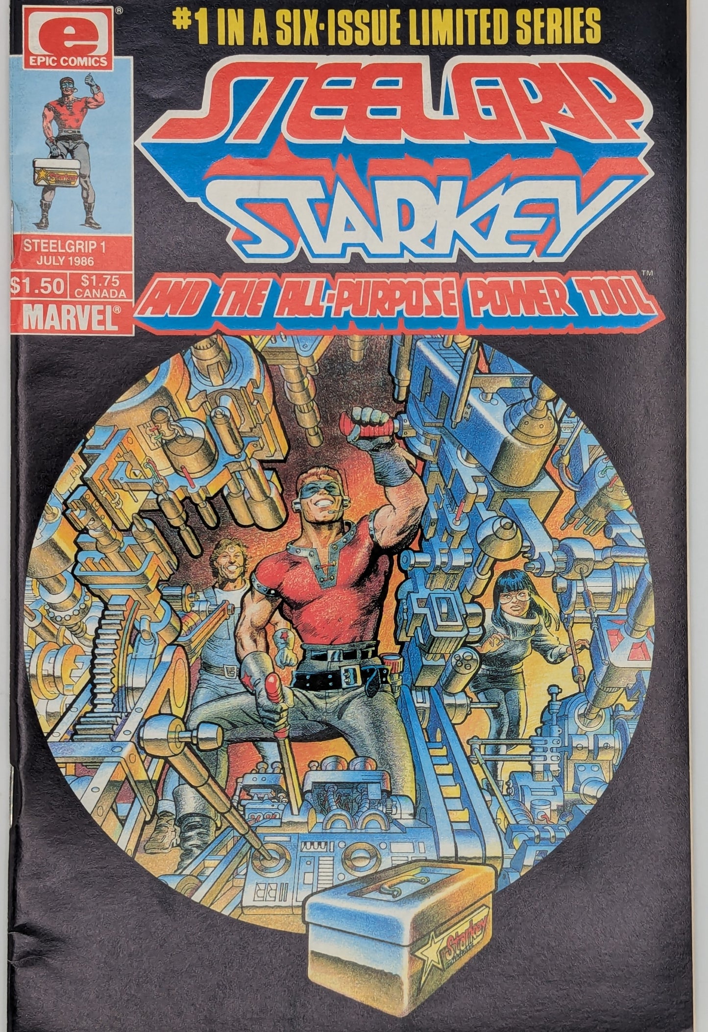 Steelgrip Starkey #1 (1986) - Epic Comic - FN/VF Collectibles:Comic Books & Memorabilia:Comics:Comics & Graphic Novels JJJambers Jamboree