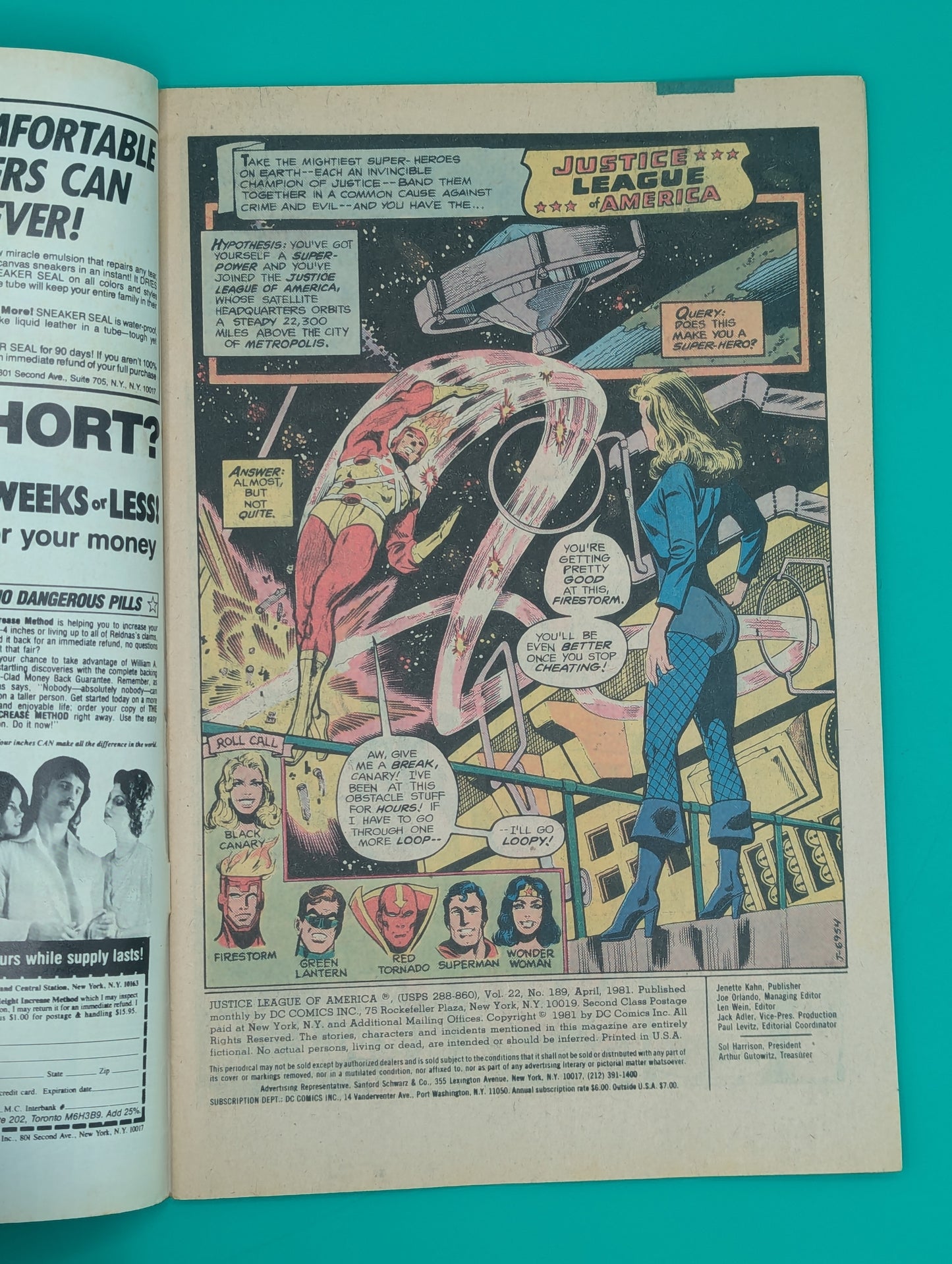 Justice League of America (JLA): Return of the Starfish Conqueror! #189 (1981) - DC Comic - FN Minus Collectibles:Comic Books & Memorabilia:Comics:Comics & Graphic Novels JJJambers Jamboree