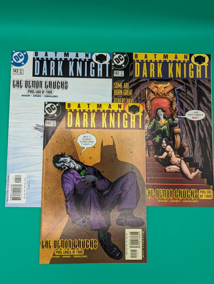 Batman Legends of the Dark Knight 142, 143, 144 (2001) - The Demon Laughs Arc #1-3 - DC Comics Collectibles:Comic Books & Memorabilia:Comics:Comics & Graphic Novels JJJambers Jamboree   