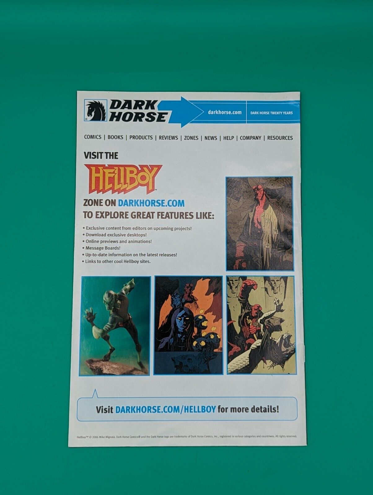 Hellboy: The Mole and Other Stories (2008) Dark Horse Comics - FCBD - VF/NM Collectibles:Comic Books & Memorabilia:Comics:Comics & Graphic Novels JJJambers Jamboree   