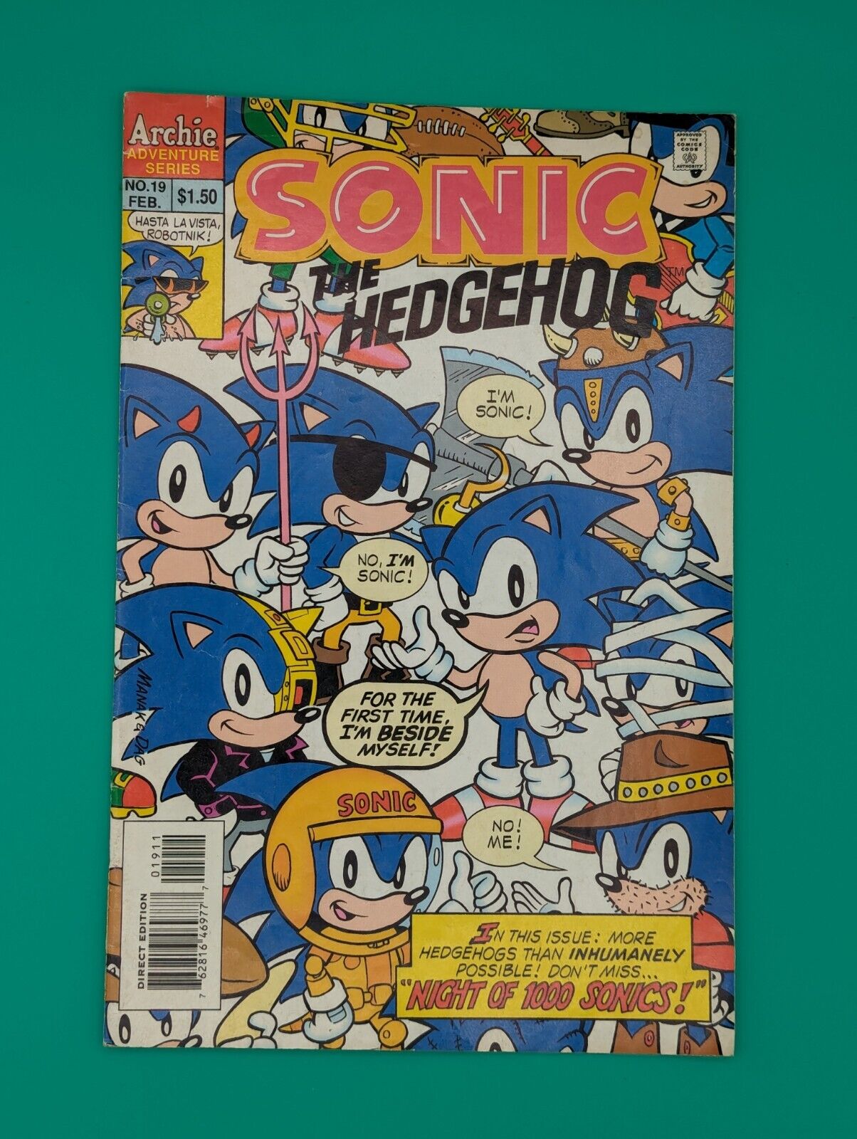 SONIC The HEDGEHOG #19 (1995): Night Of 1,000 Sonics We Combine Shipping Collectibles:Comic Books & Memorabilia:Comics:Comics & Graphic Novels JJJambers Jamboree   