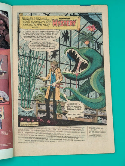 HOUSE OF MYSTERY #289 (1981): "School's Out Forever" - DC Comics - FN/VF Collectibles:Comic Books & Memorabilia:Comics:Comics & Graphic Novels JJJambers Jamboree   