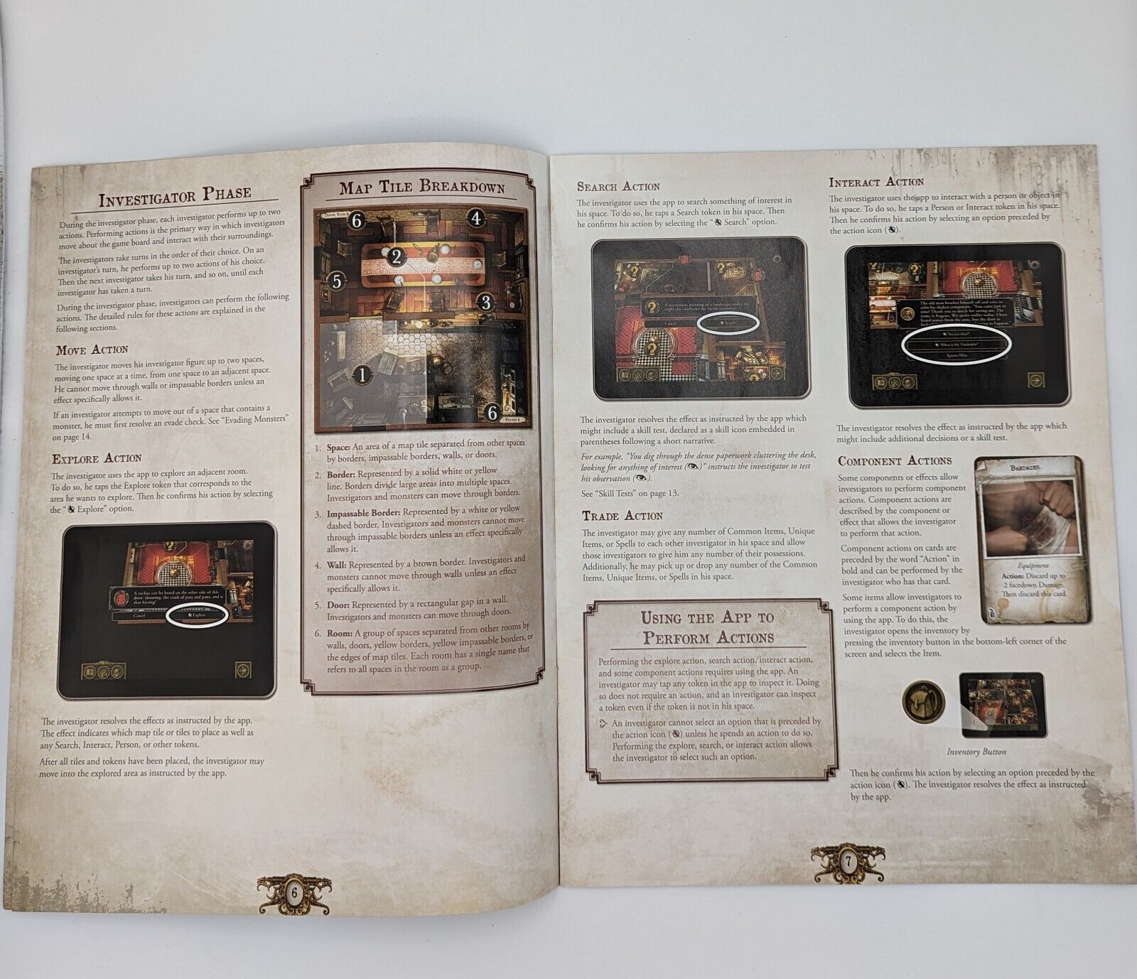 Game Parts: Mansions of Madness 2nd Edition Board Game - Learn To Play Guide Toys & Hobbies:Games:Board & Traditional Games:Contemporary Manufacture Fantasy Flight Games   