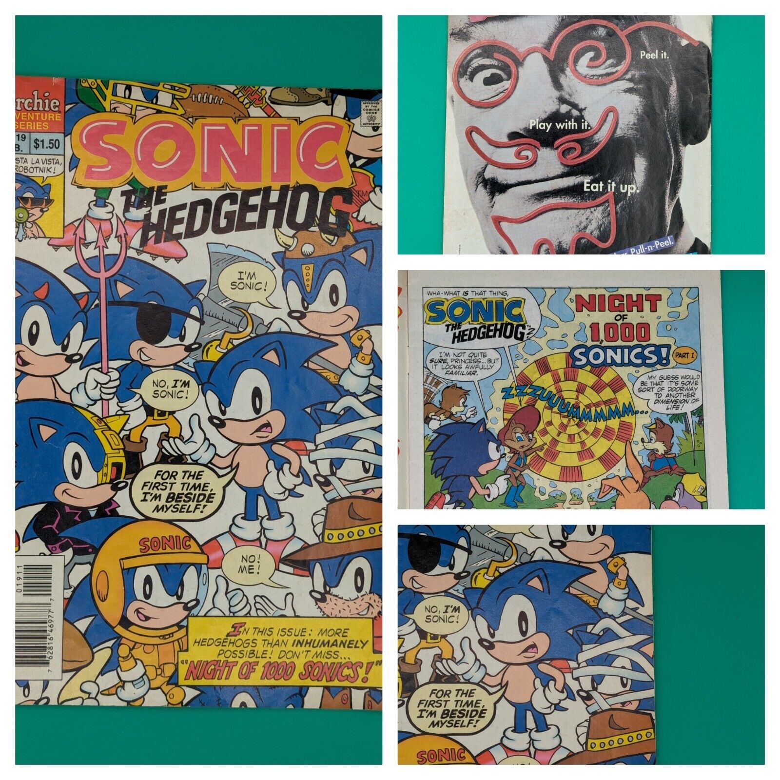 SONIC The HEDGEHOG #19 (1995): Night Of 1,000 Sonics We Combine Shipping Collectibles:Comic Books & Memorabilia:Comics:Comics & Graphic Novels JJJambers Jamboree   