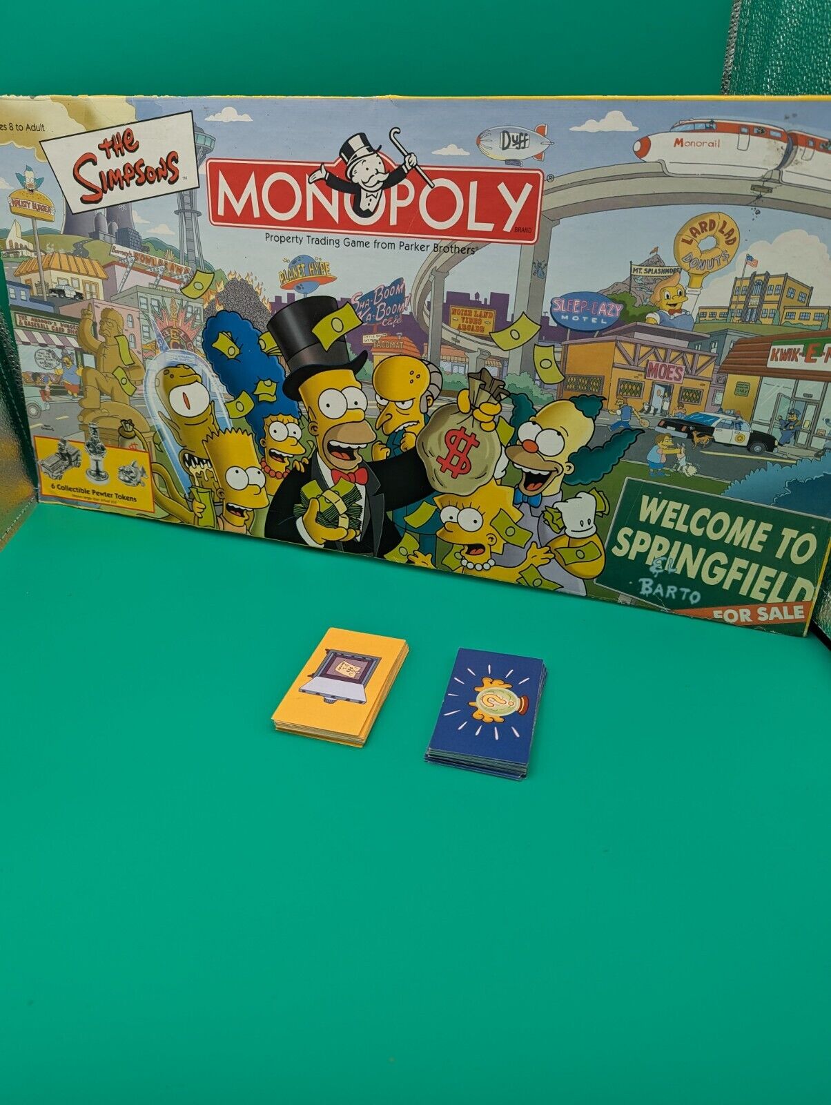 Game Parts: Simpsons Monopoly Hasbro - Chance And Community Chest Toys & Hobbies:Games:Game Pieces, Parts Hasbro   