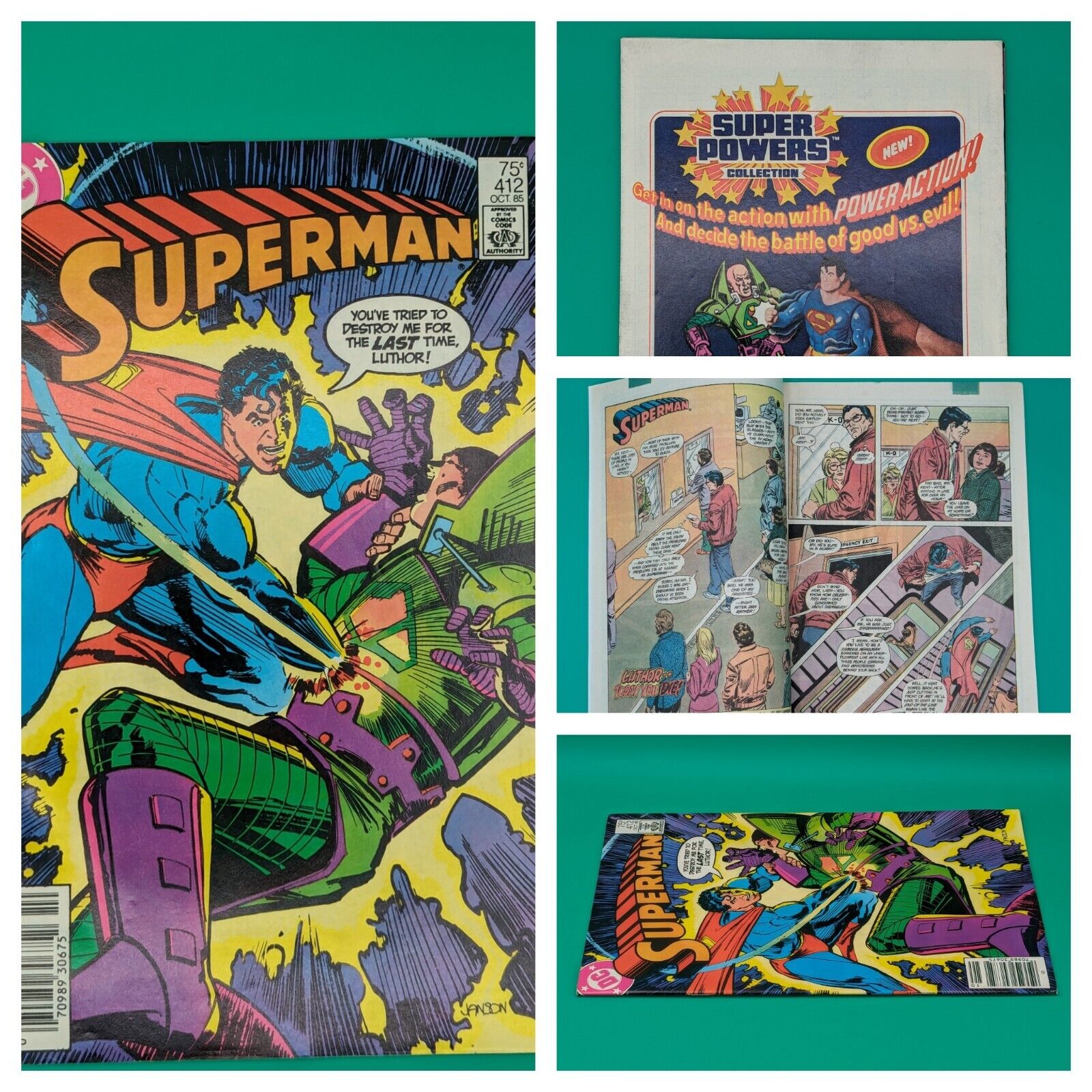 Superman 412 (October 1985) Collectibles:Comic Books & Memorabilia:Comics:Comics & Graphic Novels JJJambers Jamboree   