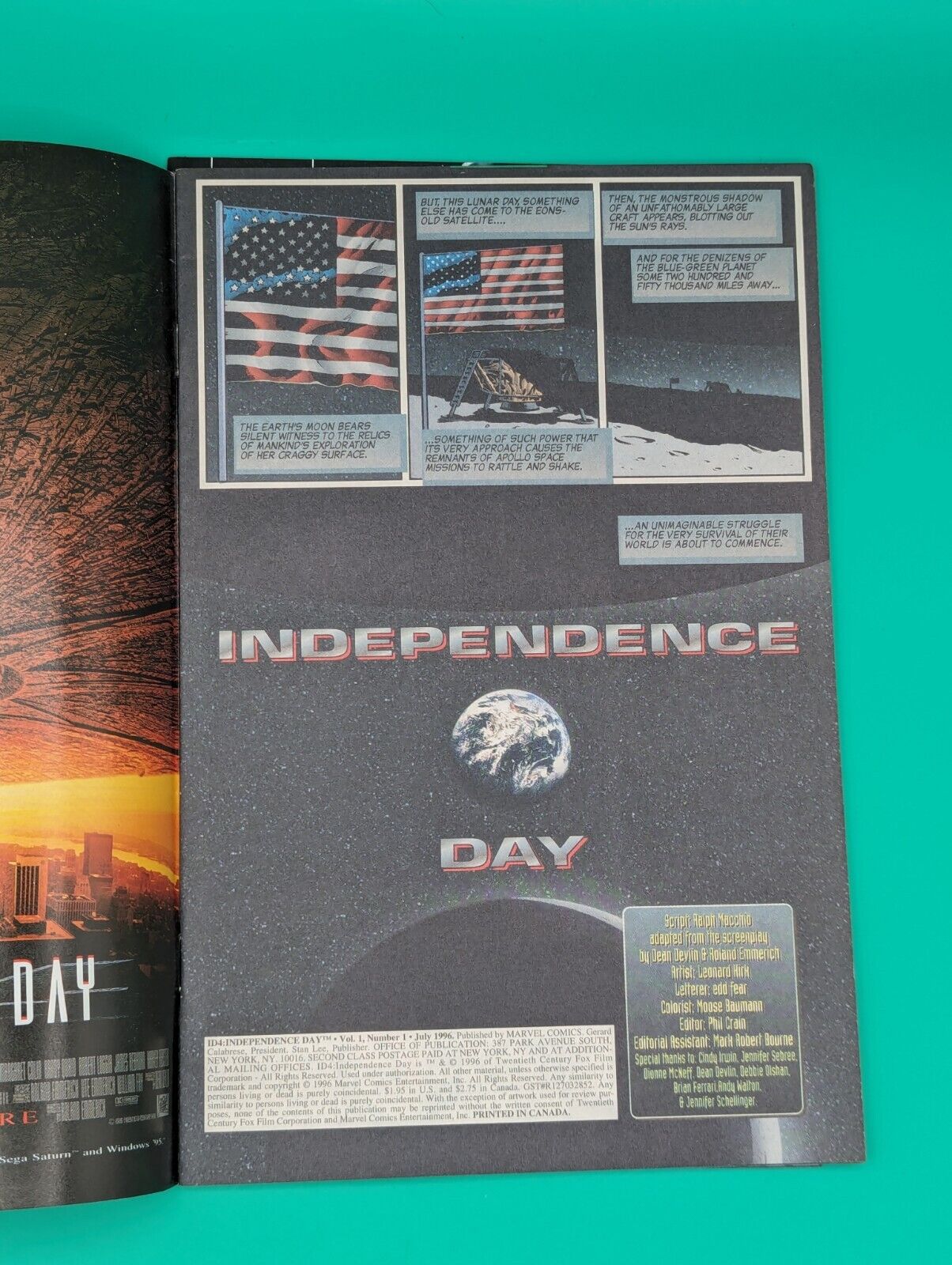 Independence Day #0-1 Marvel Comics 1996 Movie Adaptation (2 Comic Lot) VF/NM Collectibles:Comic Books & Memorabilia:Comics:Comics & Graphic Novels JJJambers Jamboree   