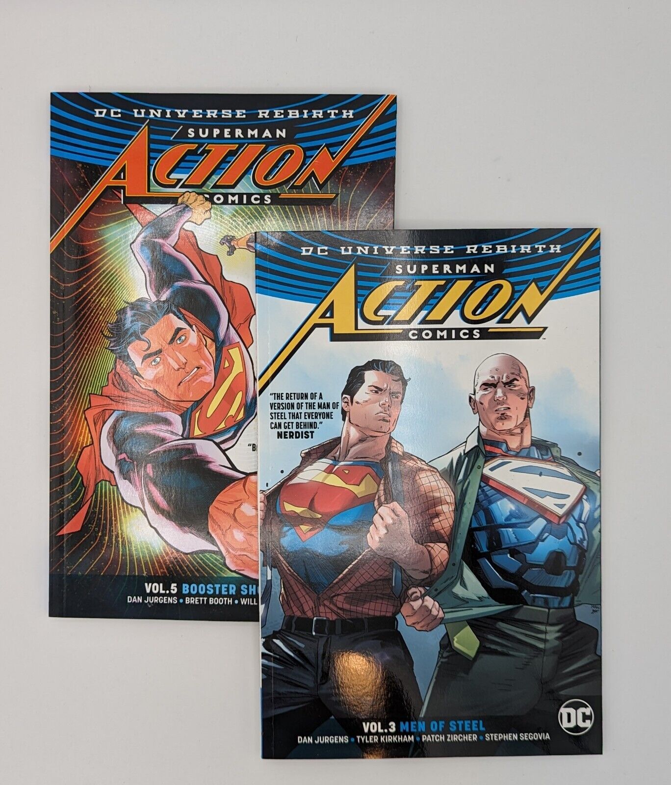 Superman: Action Comics Vol. 3: Men of Steel & Vol. 5 Booster Shot - Rebirth DC Collectibles:Comic Books & Memorabilia:Comics:Comics & Graphic Novels JJJambers Jamboree   