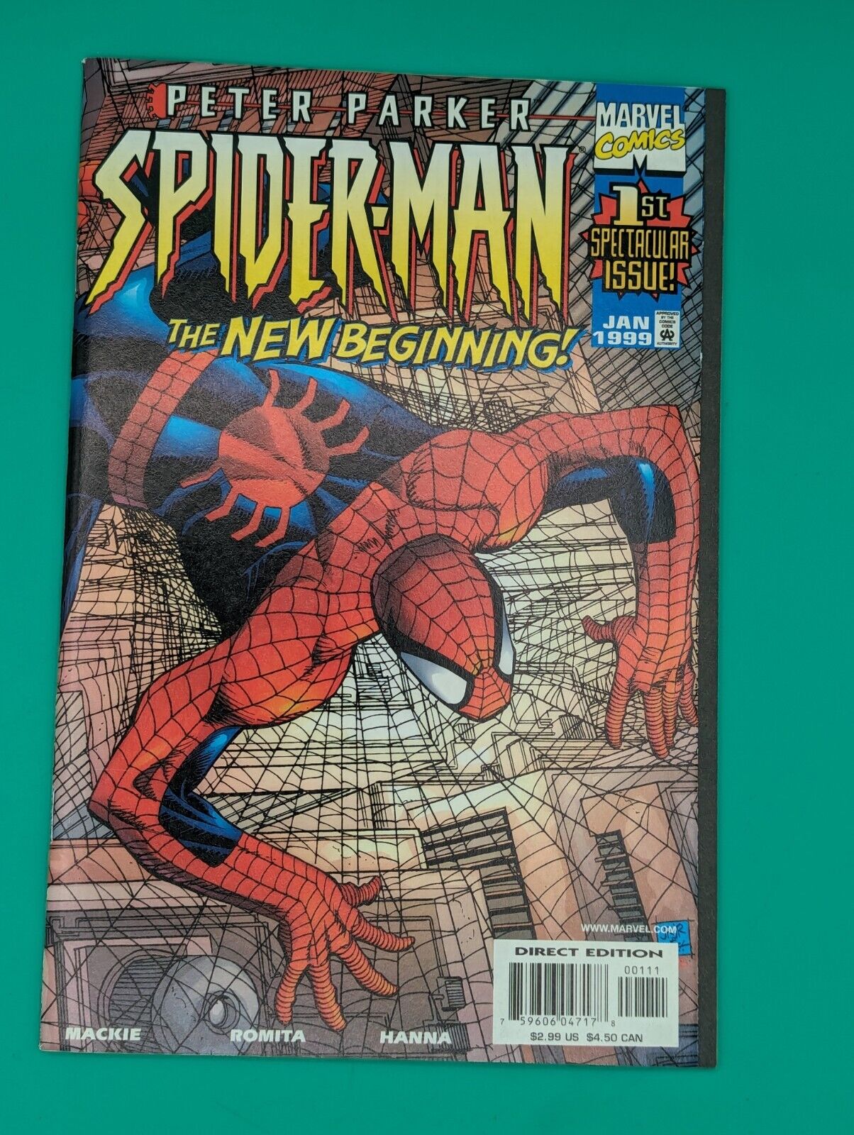 Peter Parker: Spider-Man The New Beginning #1 (1999) - Marvel Comics - VF/NM Collectibles:Comic Books & Memorabilia:Comics:Comics & Graphic Novels JJJambers Jamboree   