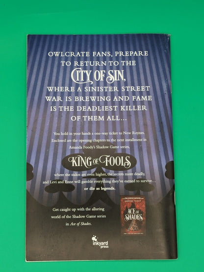 Owlcrate EXCLUSIVE EXCERPT BOOKLET Amanda Foody: King Of Fools. RARE!! Collectibles:Fantasy, Mythical & Magic:Other Fantasy Collectibles Owlcrate   