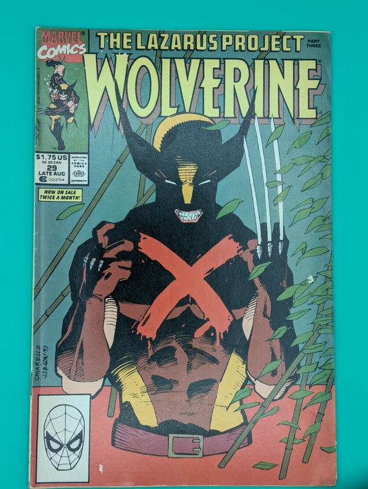 Wolverine #29: Lazarus Project Part 3 (1990) - Marvel Comics - VG/FN Collectibles:Comic Books & Memorabilia:Comics:Comics & Graphic Novels JJJambers Jamboree   