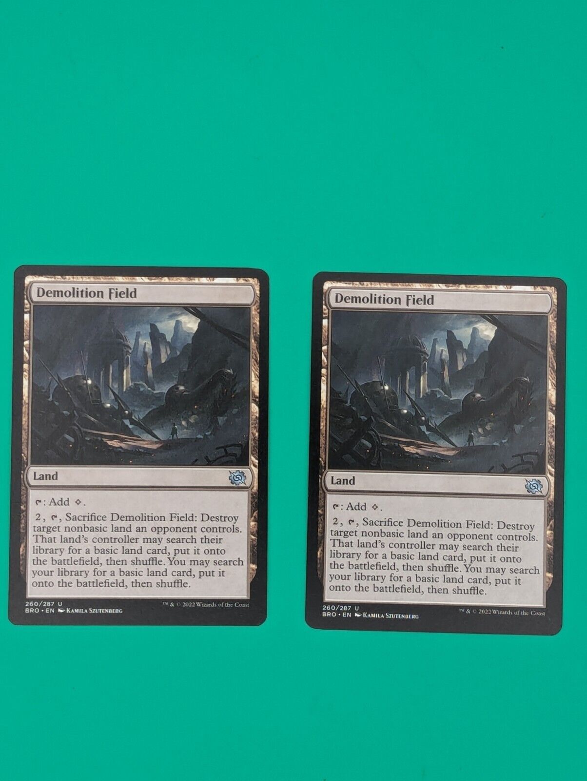 MTG Demolition Field x2- -Outlaws Thunder Junction Cmdr- Toys & Hobbies:Collectible Card Games:CCG Individual Cards JJJambers Jamboree   