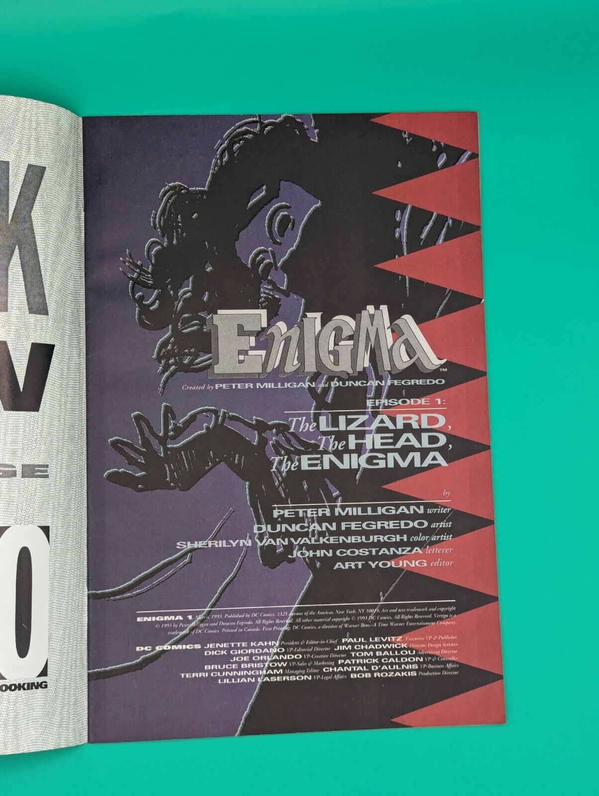 Enigma #1 (1993) - Vertigo Comics Collectibles:Comic Books & Memorabilia:Comics:Comics & Graphic Novels JJJambers Jamboree   