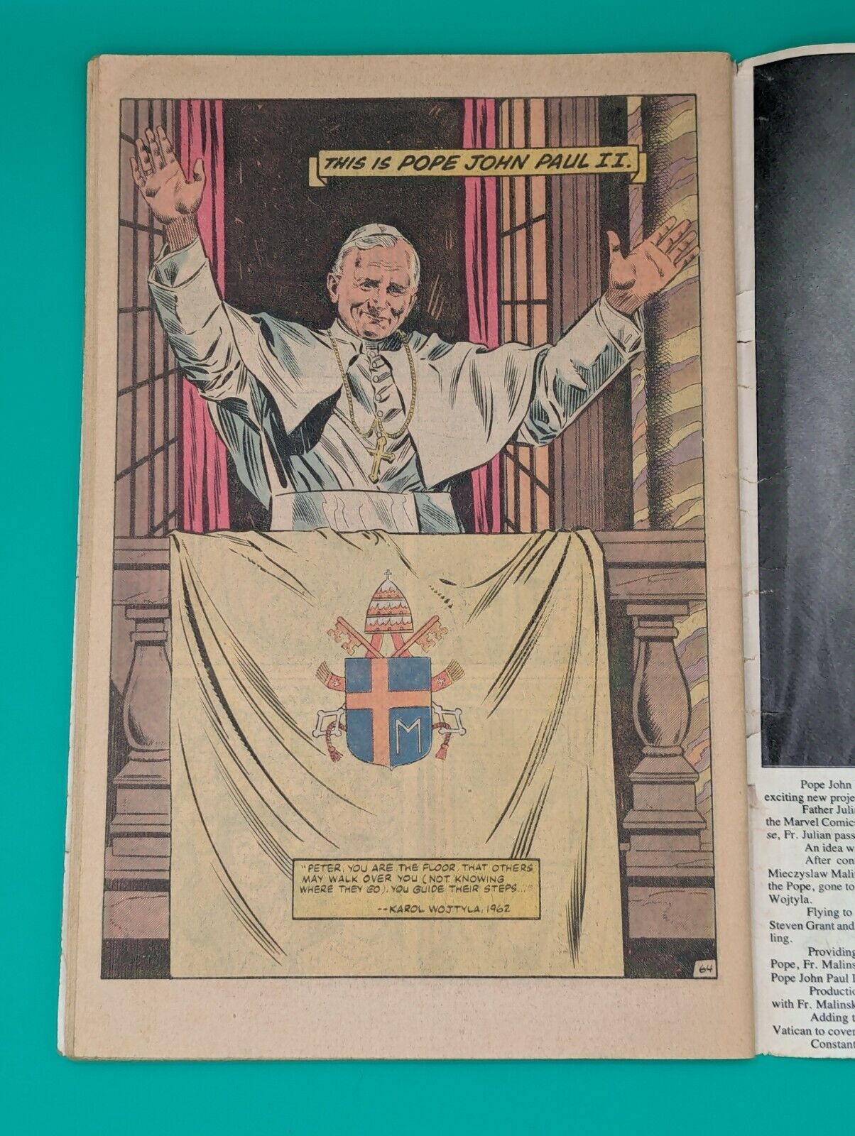 Life of Pope John Paul II, the #1 (1982) - Marvel Comics Collectibles:Comic Books & Memorabilia:Comics:Comics & Graphic Novels JJJambers Jamboree   