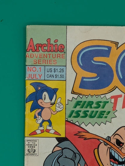 Sonic The Hedgehog #1 (1993) - Archie Comics Collectibles:Comic Books & Memorabilia:Comics:Comics & Graphic Novels JJJambers Jamboree   