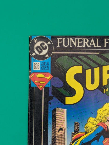 Super Girl In Action Comics #686 (1993) Funeral For a Friend/6 - DC Comics Collectibles:Comic Books & Memorabilia:Comics:Comics & Graphic Novels JJJambers Jamboree   