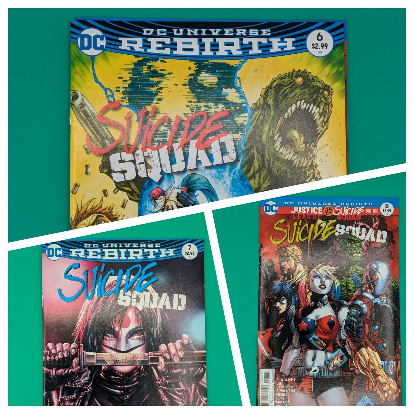 Suicide Squad Rebirth #1-8 - 9 Comic Lot - 2 Variants Of #1 - DC Comics - VF/NM Collectibles:Comic Books & Memorabilia:Comics:Comics & Graphic Novels JJJambers Jamboree   