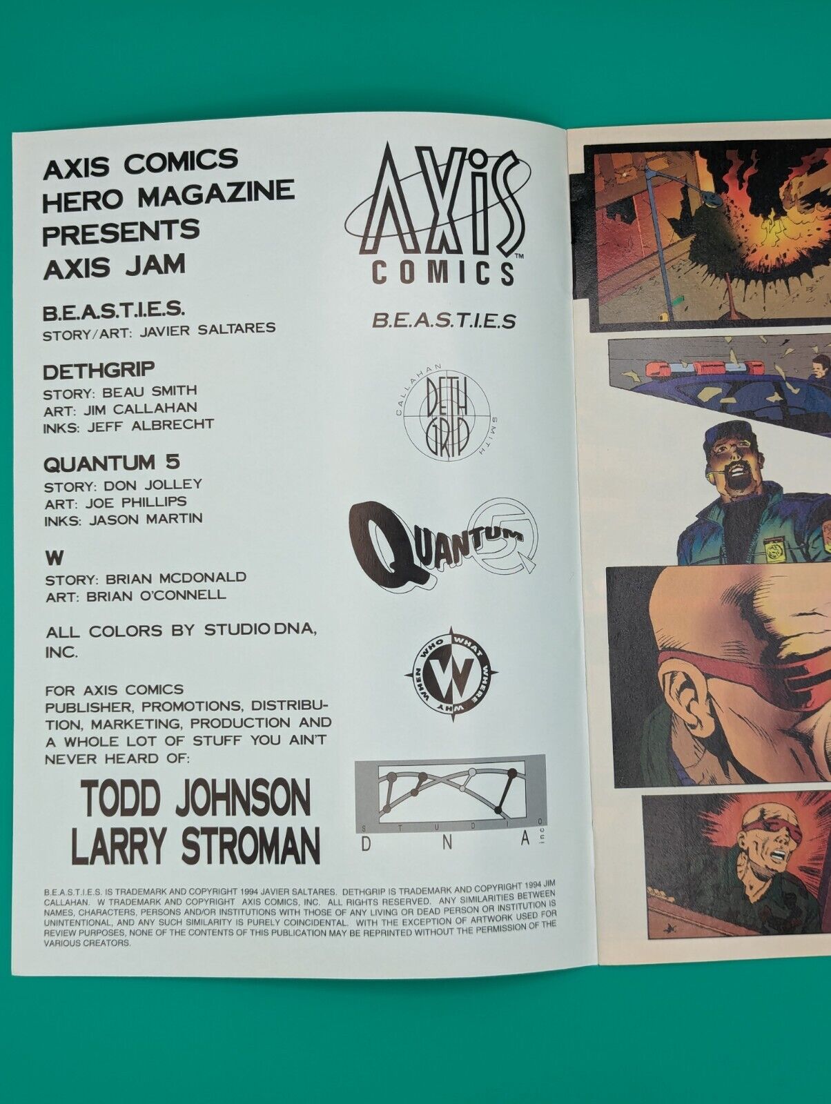 Hero Illustrated Axis Jam (1994) #1 - Comic Book - Axis Comics - Collectibles:Comic Books & Memorabilia:Comics:Comics & Graphic Novels JJJambers Jamboree   