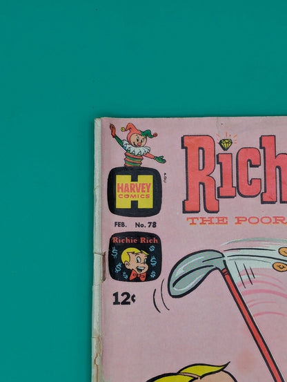 Richie Rich the Poor Little Rich Boy #78 (1969) ~ We Combine Shipping GD Collectibles:Comic Books & Memorabilia:Comics:Comics & Graphic Novels JJJambers Jamboree   