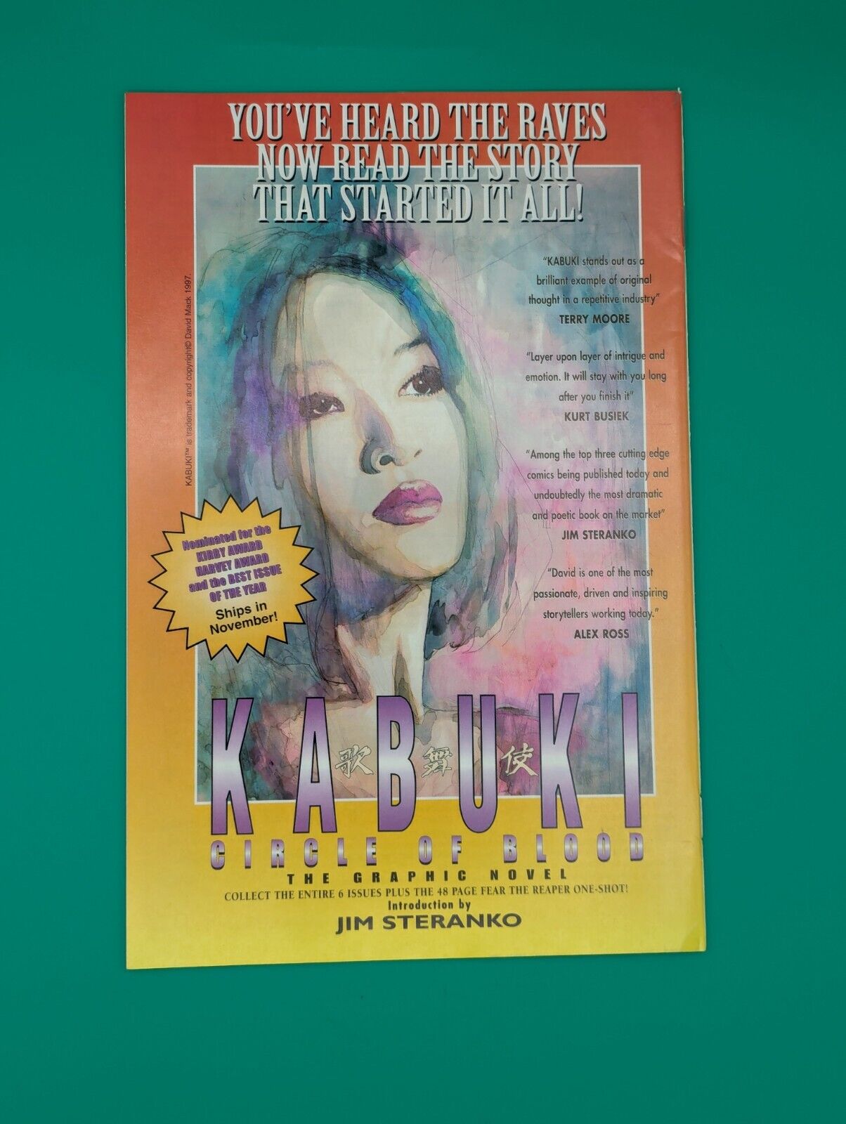 Kabuki #1 (1997) - Image Comics Collectibles:Comic Books & Memorabilia:Comics:Comics & Graphic Novels JJJambers Jamboree   