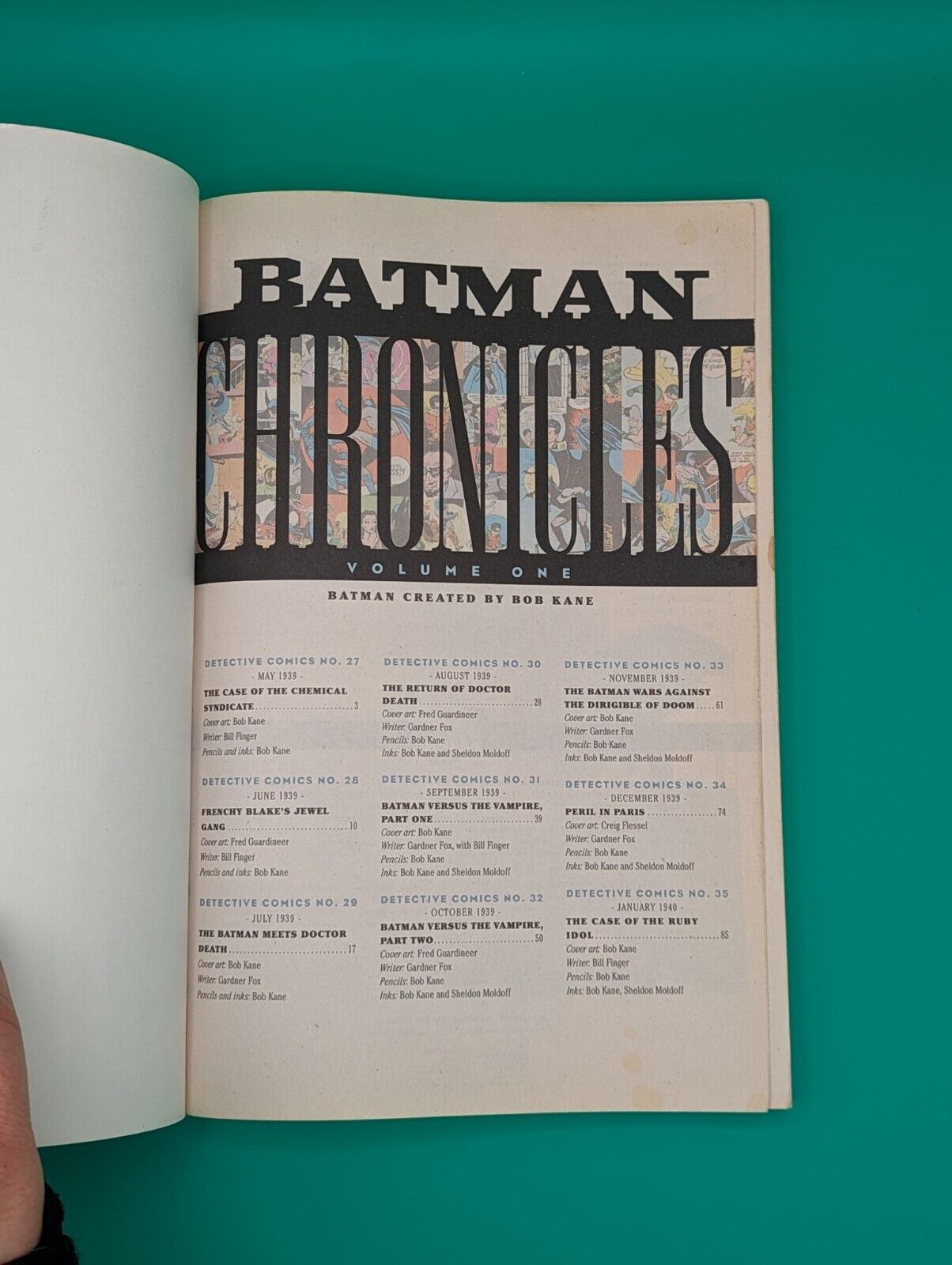 Batman Chronicles, Vol. 1 (2005) - DC TPB - Out of Print Collectibles:Comic Books & Memorabilia:Comics:Comics & Graphic Novels JJJambers Jamboree   