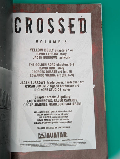 Crossed Vol. 5 (2013) - Avatar TPB Collectibles:Comic Books & Memorabilia:Comics:Comics & Graphic Novels JJJambers Jamboree   