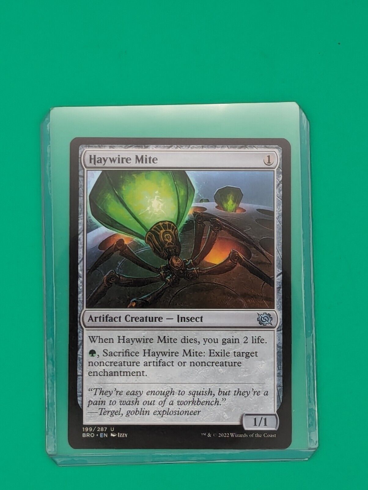 MTG Magic the Gathering Haywire Mite (199/416) The Brothers' War Toys & Hobbies:Collectible Card Games:CCG Individual Cards JJJambers Jamboree   