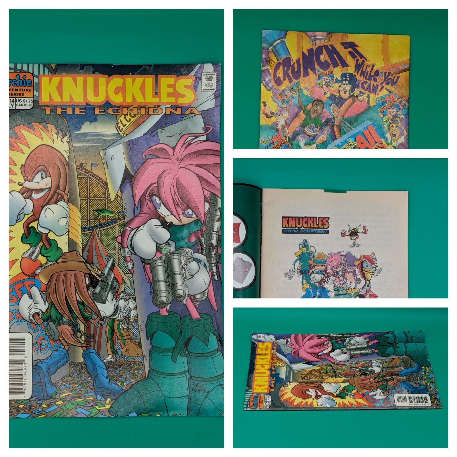 Knuckles The Echidna #14, Archie Adventure Series, 1998; Sonic The Hedgehog Collectibles:Comic Books & Memorabilia:Comics:Comics & Graphic Novels JJJambers Jamboree   