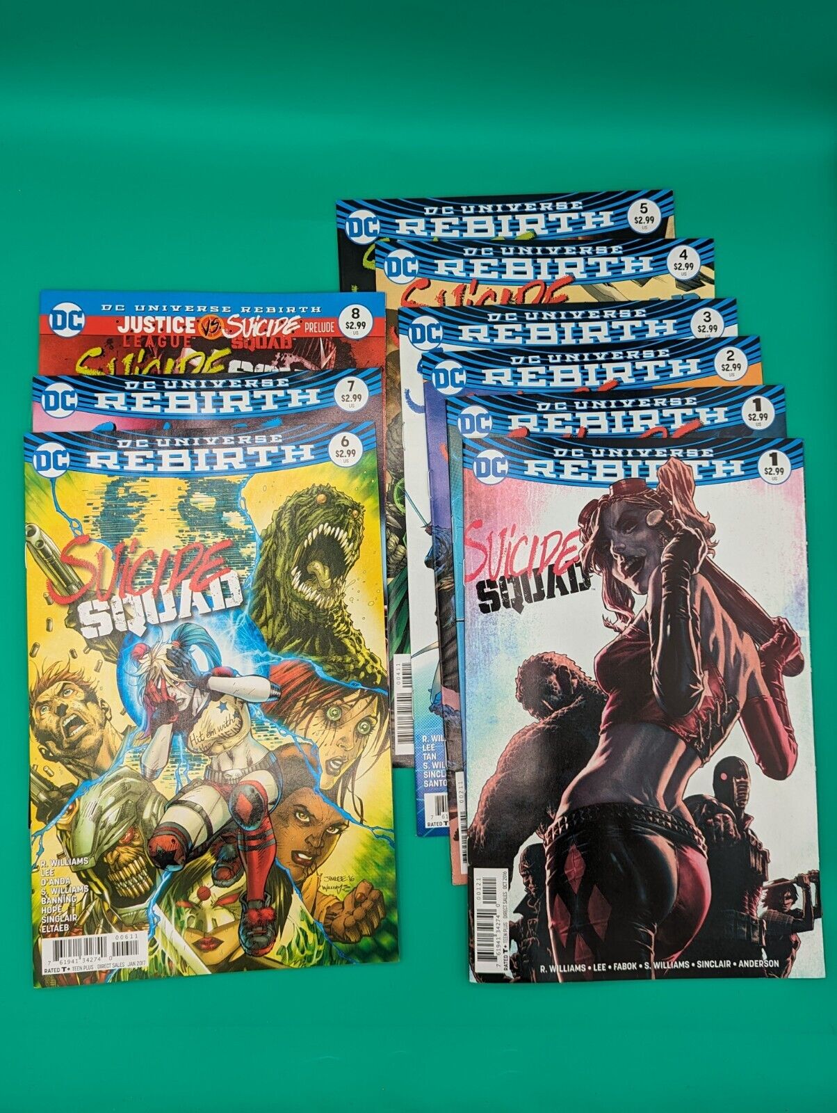 Suicide Squad Rebirth #1-8 - 9 Comic Lot - 2 Variants Of #1 - DC Comics - VF/NM Collectibles:Comic Books & Memorabilia:Comics:Comics & Graphic Novels JJJambers Jamboree   