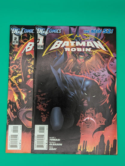 Batman & Robin, The New 52 #1 & #2, (2011) 2 Comic Lot - DC Comics - VF/NM Collectibles:Comic Books & Memorabilia:Comics:Comics & Graphic Novels JJJambers Jamboree   