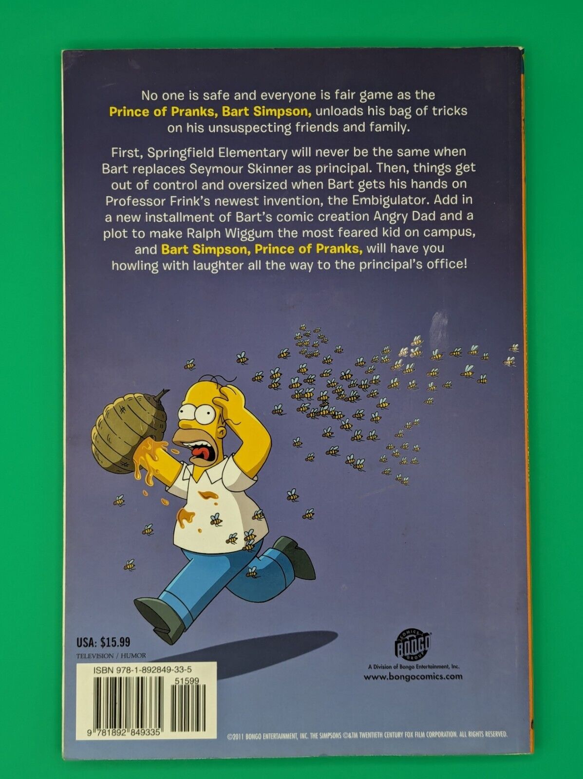 Bart Simpson: Prince of Pranks (2011) - Harper TPB Collectibles:Animation Art & Merchandise:Animation Merchandise:Other Animation Merchandise JJJambers Jamboree   