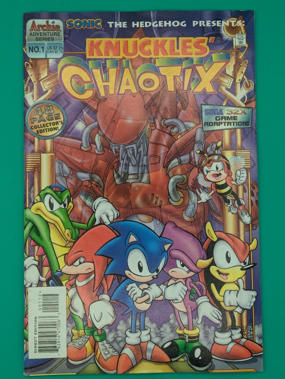 Knuckles' Chaotix #1 (1996) - Archie Comics Collectibles:Comic Books & Memorabilia:Comics:Comics & Graphic Novels JJJambers Jamboree   