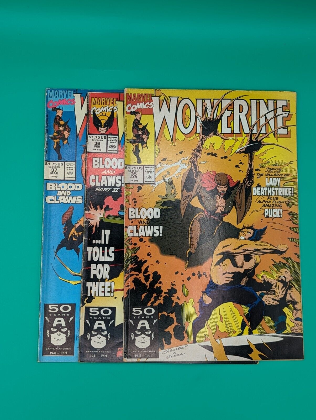 Wolverine: Blood & Claws, Parts 1 2 3, #35 36 37 (1991) - Marvel Comics - F/VF Collectibles:Comic Books & Memorabilia:Comics:Comics & Graphic Novels JJJambers Jamboree   