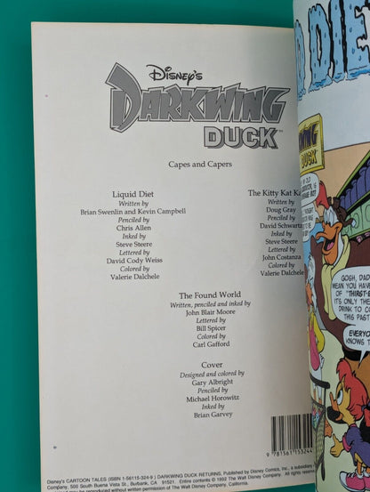 Darkwing Duck Returns: Capes and Capers (1992) - Cartoon Tales TPB Collectibles:Comic Books & Memorabilia:Comics:Comics & Graphic Novels JJJambers Jamboree   