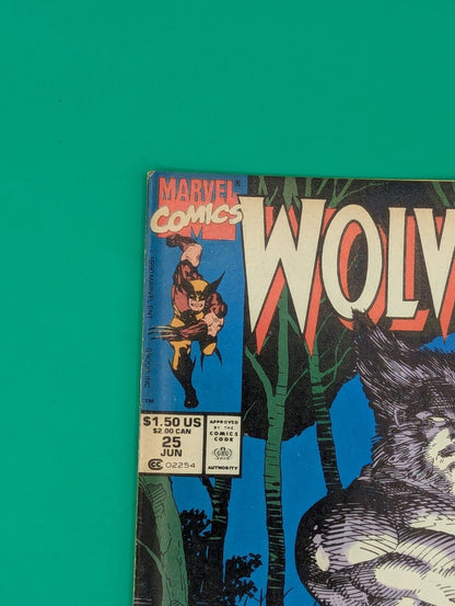 Wolverine #25 (1990) - Marvel Comics Collectibles:Comic Books & Memorabilia:Comics:Comics & Graphic Novels JJJambers Jamboree   