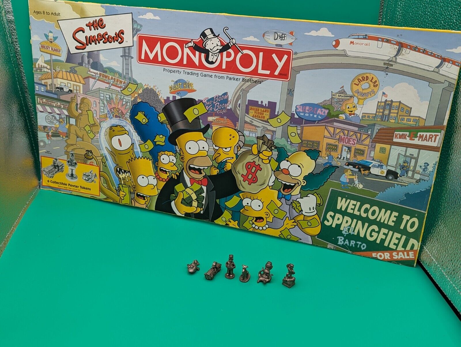 Game Parts: Simpsons Monopoly Hasbro - Playing Pieces (6) Toys & Hobbies:Games:Game Pieces, Parts Hasbro   