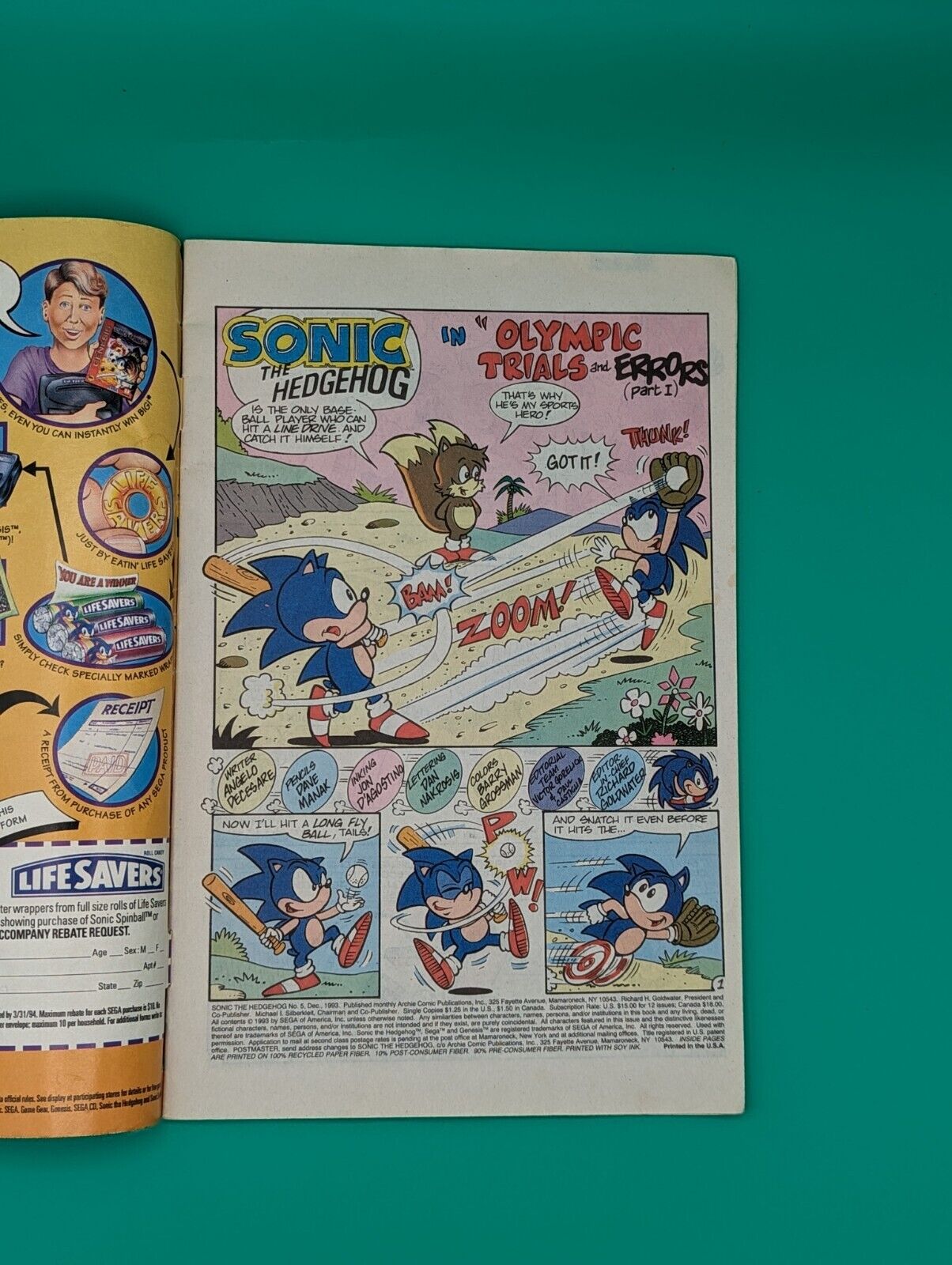 Sonic the Hedgehog #5 (1993) - Archie Comics Collectibles:Comic Books & Memorabilia:Comics:Comics & Graphic Novels JJJambers Jamboree   