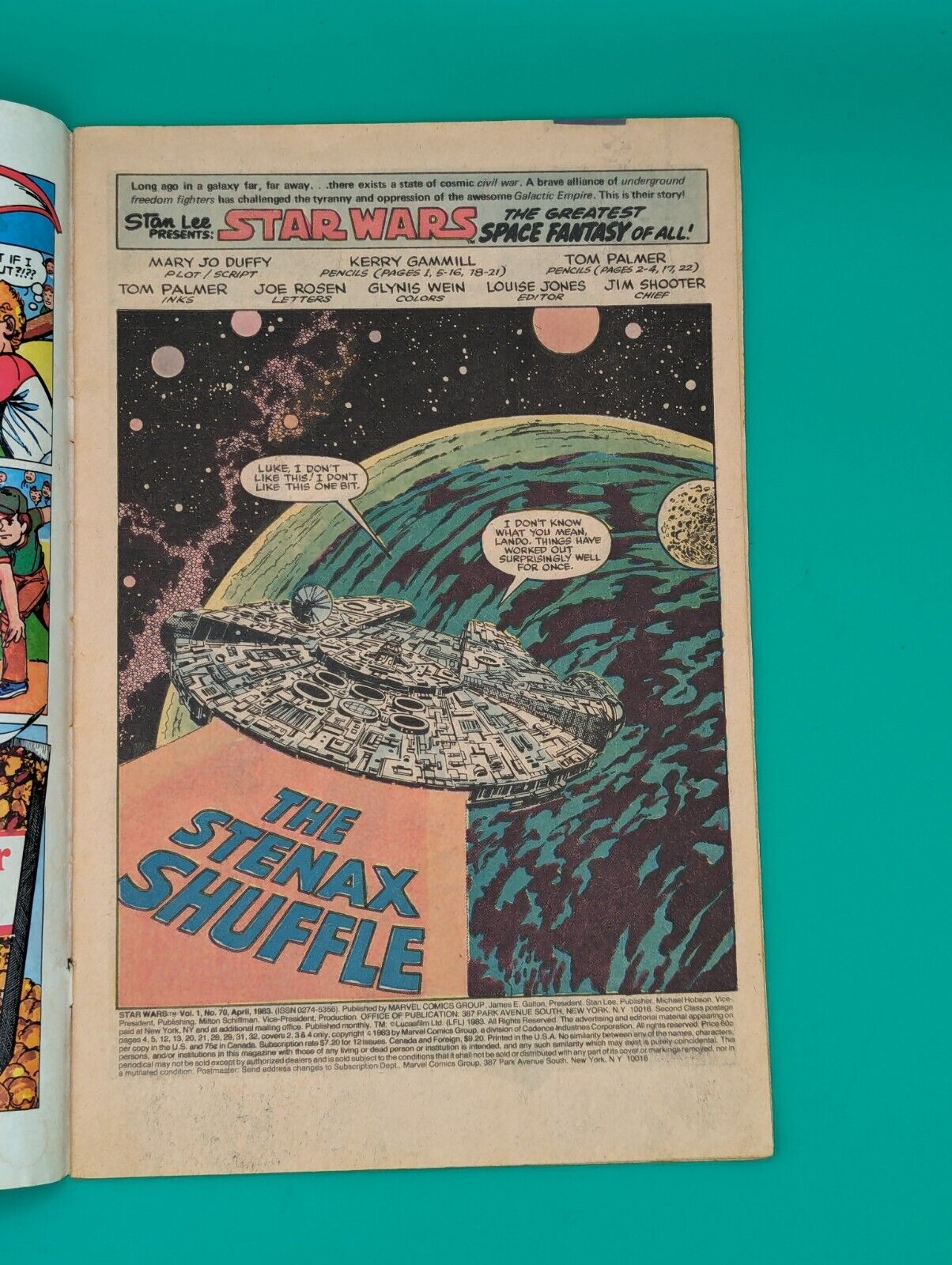 Star Wars #70: The Stenax Shuffle - VF Marvel Comics We Combine Shipping Collectibles:Comic Books & Memorabilia:Comics:Comics & Graphic Novels JJJambers Jamboree   