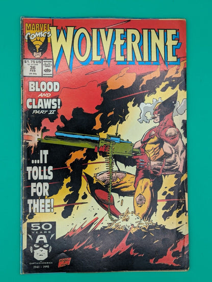 Wolverine: Blood & Claws, Parts 1 2 3, #35 36 37 (1991) - Marvel Comics - F/VF Collectibles:Comic Books & Memorabilia:Comics:Comics & Graphic Novels JJJambers Jamboree   