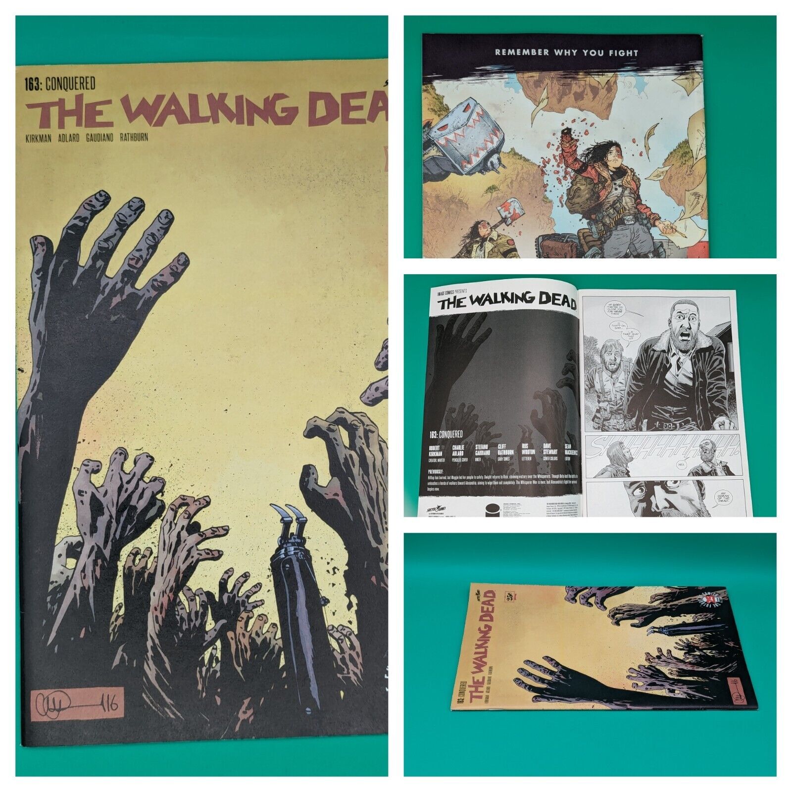 The Walking Dead #163 [2017] Conquered Robert Kirkman Print ERROR see Descript Collectibles:Comic Books & Memorabilia:Comics:Comics & Graphic Novels JJJambers Jamboree   